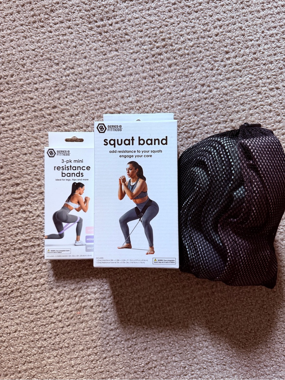 Black Squat Band Resistance Kit